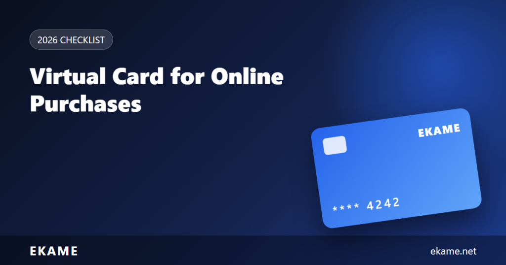 virtuelle Karte für Online-Einkäufe